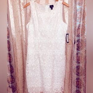 White sleeveless dress new